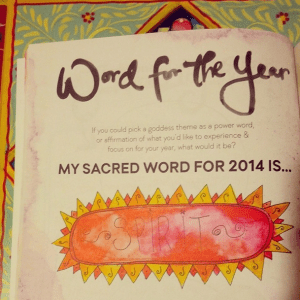 Word of the Year - Leonie Dawson workbook